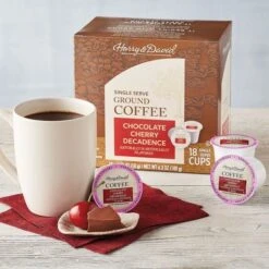 Harry & David Coffee Combo, Maple Walnut, Chocolate Cherry Decadence 2/18 Ct Boxes -Coffee Drinks Shop xxxxx 1 5